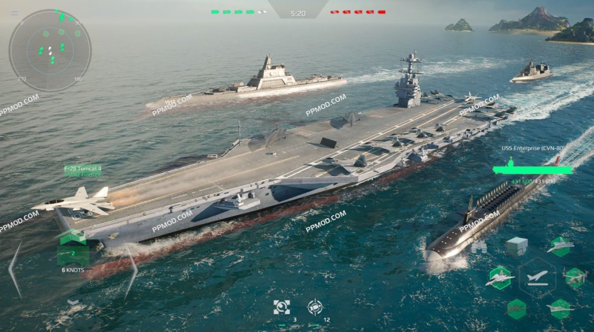 现代战舰：在线海战 Modern Warships Ver.0.86.0.120515762 MOD APK[无限弹药][上帝模式]-PPMOD