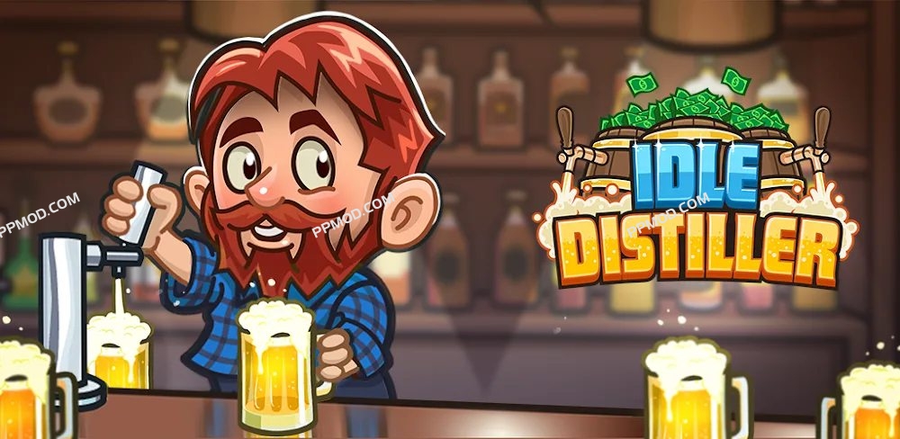 闲置酿酒大亨 Idle Distiller Tycoon: Factory Ver.2.98.2 MOD APK[无限钻石]-PPMOD