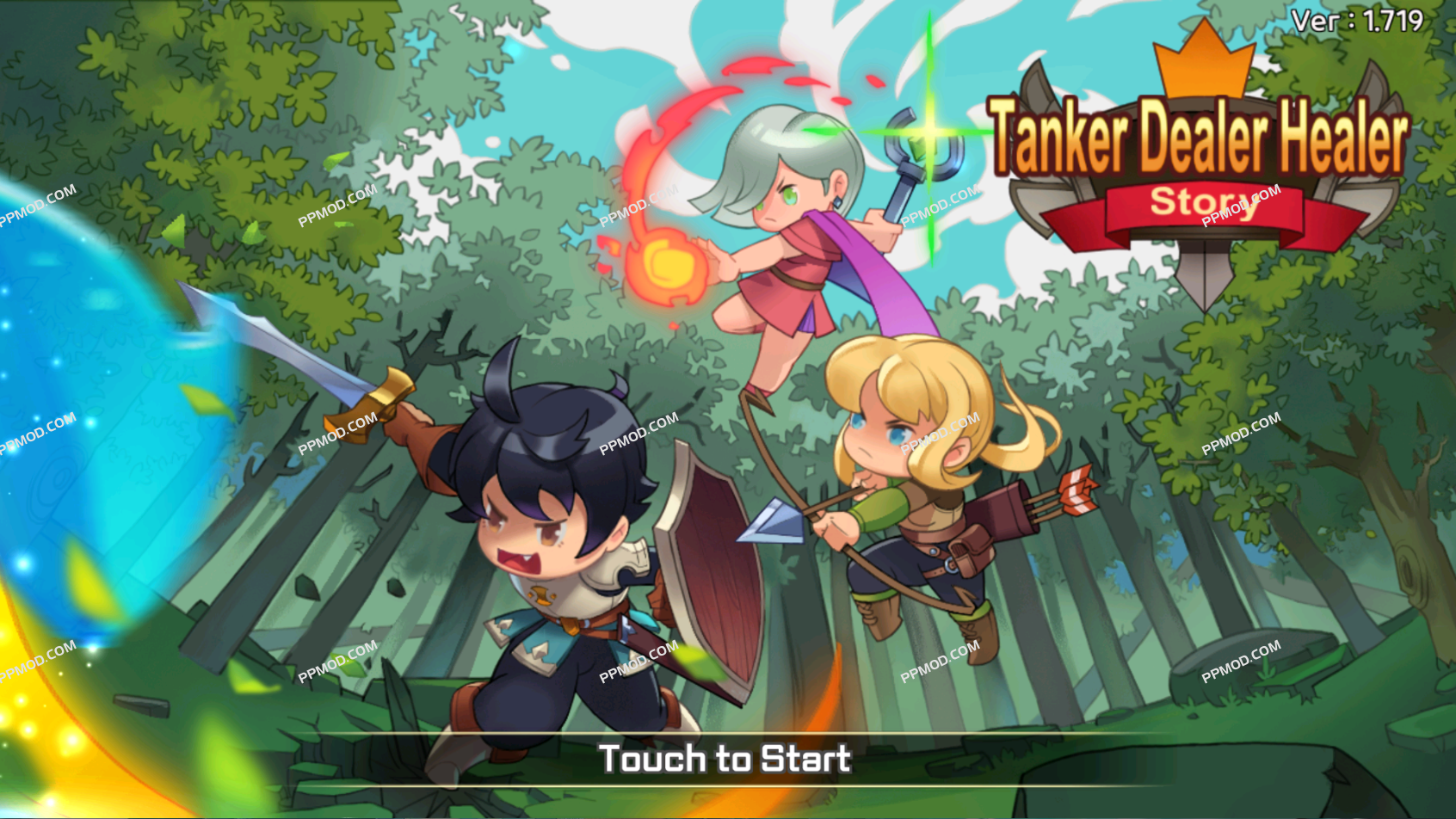 岛屿探险家 破解版 Idle Tank, DPS, and Healer Ver.1.719 MOD APK[伤害倍数][上帝模式]-PPMOD